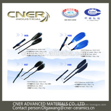 Lame de palette de kayak de fibre de verre colorée adaptée aux besoins du client par Cner de marque Cner chaude avec la main ronde